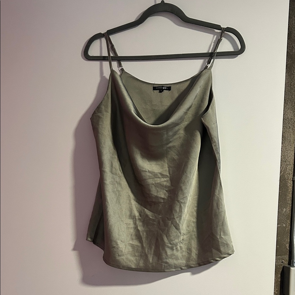 Papermoon Olive Green Camisole Top